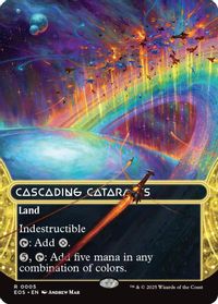 Cascading Cataracts (0005) (Borderless) — Edge of Eternities: Stellar Sights