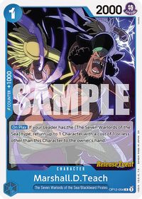 Marshall.D.Teach — Legacy of the Master Release Event Cards