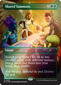 Shared Summons (Rainbow Foil) — Secret Lair Drop Series