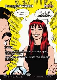 Unexpected Windfall (Borderless) — Marvel Universe Eternal-Legal