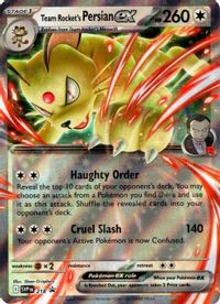 Team Rocket's Persian ex - 218 — SV: Scarlet & Violet Promo Cards