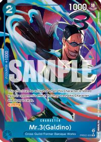 Mr.3(Galdino) - PRB02-009 (Alternate Art) — Premium Booster -The Best- Vol. 2