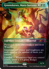 Greensleeves, Maro-Sorcerer (Rainbow Foil) — Secret Lair Drop Series