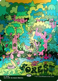 Forest (1949) (Rainbow Foil) — Secret Lair Drop Series