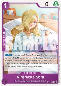 Vinsmoke Sora (Reprint) — Premium Booster -The Best- Vol. 2