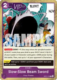 Slow-Slow Beam Sword (Pirate Foil) — Premium Booster -The Best- Vol. 2