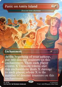 Panic on Amity Island - Descent into Avernus (Rainbow Foil) — Secret Lair Drop Series