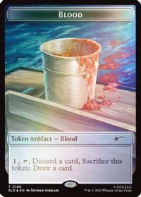 Blood Token (Rainbow Foil) — Secret Lair Drop Series