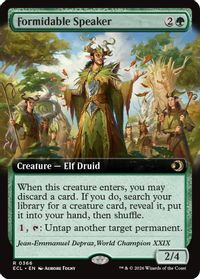 Formidable Speaker (Extended Art) — Lorwyn Eclipsed