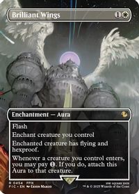 Brilliant Wings (Borderless) — Commander: FINAL FANTASY