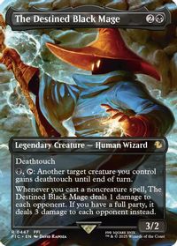 The Destined Black Mage (Borderless) — Commander: FINAL FANTASY