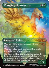 Traveling Chocobo (Borderless) (Chocobo Track Foil) — FINAL FANTASY