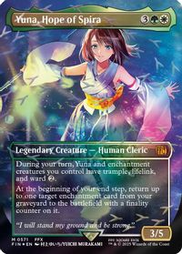 Yuna, Hope of Spira (Borderless) (Chocobo Track Foil) — FINAL FANTASY