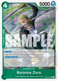 Roronoa Zoro — Carrying On His Will