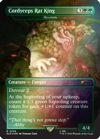 Cordyceps Rat King - Mycoloth (Rainbow Foil) — Secret Lair Drop Series