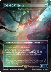 FAS-BOR7 Horus - Blightsteel Colossus (Rainbow Foil) — Secret Lair Drop Series