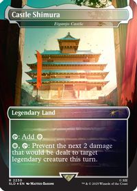 Castle Shimura - Eiganjo Castle (Rainbow Foil) — Secret Lair Drop Series