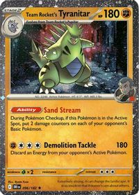 Team Rocket's Tyranitar - 096/182 (Cosmos Holo) — Miscellaneous Cards & Products