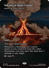 Volcano of Roku's Island - Valakut, the Molten Pinnacle (Borderless) — Avatar: The Last Airbender: Eternal-Legal