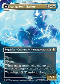 Aang, Swift Savior (0298) (Borderless) — Avatar: The Last Airbender