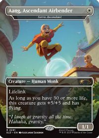 Aang, Ascendant Airbender - Serra Ascendant — Secret Lair Drop Series