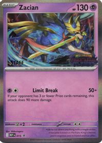 Zacian (Prerelease) [Staff] — ME: Mega Evolution Promo