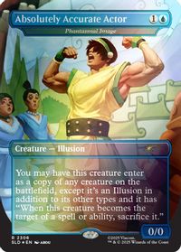 Absolutely Accurate Actor - Phantasmal Image (Rainbow Foil) — Secret Lair Drop Series