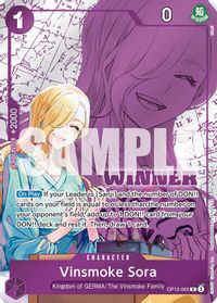 Vinsmoke Sora (Winner Pack 2026 Vol. 1) — One Piece Promotion Cards