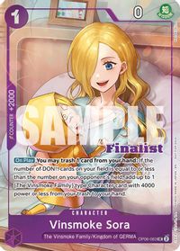 Vinsmoke Sora (CS 25-26 Finalist Card Set 2) — One Piece Promotion Cards