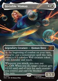 Invisible Woman (Borderless) — Commander: Marvel Super Heroes