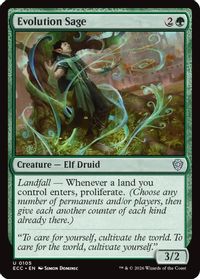 Evolution Sage — Commander: Lorwyn Eclipsed