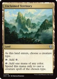 Unclaimed Territory — Commander: Lorwyn Eclipsed