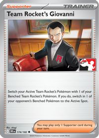 Team Rocket's Giovanni — Prize Pack Series Cards