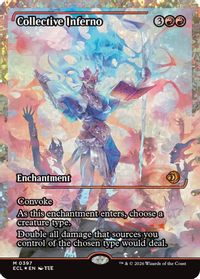 Collective Inferno (Showcase) (Fracture Foil) — Lorwyn Eclipsed