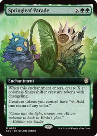 Springleaf Parade (Extended Art) — Commander: Lorwyn Eclipsed