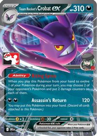 Team Rocket's Crobat ex - 122/182 — Prize Pack Series Cards