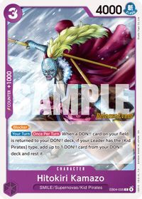 Hitokiri Kamazo — The Azure Sea's Seven Release Event Cards