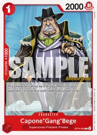 Capone"Gang"Bege — The Azure Sea's Seven Release Event Cards