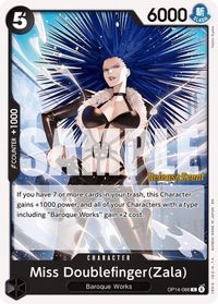 Miss Doublefinger(Zala) — The Azure Sea's Seven Release Event Cards