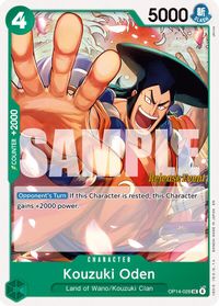 Kouzuki Oden — The Azure Sea's Seven Release Event Cards