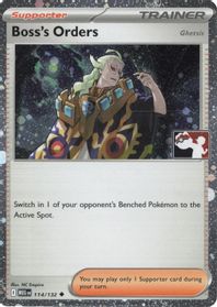 Boss's Orders [Ghetsis] - 114/132 (Cosmos Holo) — Prize Pack Series Cards