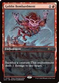 Goblin Bombardment — Game Day & Store Championship Promos