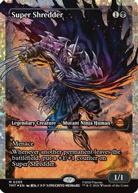 Super Shredder (Showcase) (Fracture Foil) — Teenage Mutant Ninja Turtles