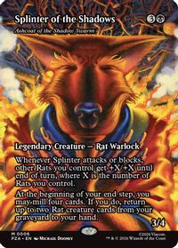 Splinter of the Shadows - Ashcoat of the Shadow Swarm (Borderless) — Teenage Mutant Ninja Turtles Source Material