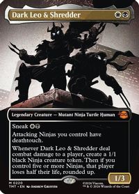 Dark Leo & Shredder (Borderless) — Teenage Mutant Ninja Turtles