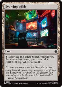 Evolving Wilds (Surge Foil) — Commander: Teenage Mutant Ninja Turtles