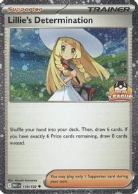 Lillie's Determination - 119/132 (Ultra Ball League) — League & Championship Cards