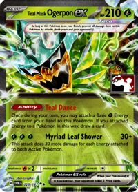 Teal Mask Ogerpon ex - 025/167 (Prize Pack Series 7) — Prize Pack Series Cards