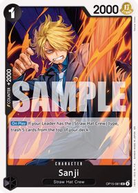 Sanji (OP15-081) — Adventure on Kami's Island