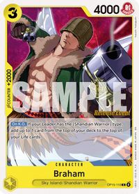 Braham — Adventure on Kami's Island Release Event Cards